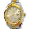 Stainless Steel Two-Tone Watch Automatic Mechanical Self Wind