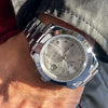 Stainless Steel Watch Silver Tone Automatic Mechanical Self Wind