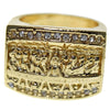 The Last Supper Gold Finish Iced  Ring
