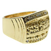 The Last Supper Gold Finish Iced  Ring