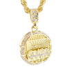 The Last Supper Gold Finish  Rope Chain Necklace 24"