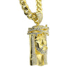 Thorn Jesus Gold Finish 30" Cuban Necklace Hip Hop Chain