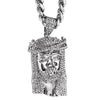 Thorn Jesus Silver Tone 30" Cuban Necklace Hip Hop Chain