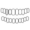 TOP DOUBLE CAPS (RIGHT SIDE ONLY) 925 Silver Custom Fangs Grillz Set Double Caps Vampire Teeth Fang & Open Tooth