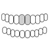 Top Front #8/#9 925 Sterling Silver Double Side Canine Open Face Caps Custom Grillz