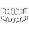 Top Left (#11 #12) 925 Sterling Silver Custom Double Caps Full Open Face Diamond Cut