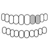 Top Left Hand (#10, #11) / 10K WHITE GOLD Real 10K White Gold Double Caps Side Canine Custom Grillz