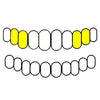 Top Right And Left Set (5/6 & 11/12) 10K Gold Double Open/Solid Custom Caps (Canine & 1st Premolar)