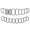 Top Right Hand (#6, #7) / 10K WHITE GOLD Real 10K White Gold Double Caps Side Canine Custom Grillz