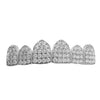 TOP TEETH Moissanite Grillz 925 Sterling Silver Iced Flooded Out Pre Made Grills
