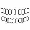 Two Bottom Canines (No Back Bar) Real Solid 925 Sterling Silver Single Teeth Caps