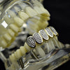 Two Tone Premium Iced CZ Bottom Teeth Grillz