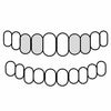 Two Top Left/Right Double Caps Set 925 Sterling Silver Double Open/Solid Custom Caps