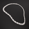 Valentino Link Starburst Bracelet Star Diamond Cut Solid 925 Sterling Silver Italy 3mm