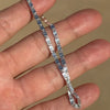 Valentino Link Starburst Bracelet Star Diamond Cut Solid 925 Sterling Silver Italy 3mm