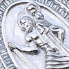 925 Sterling Silver St Saint Christopher Medal CZ Medallion Pendant