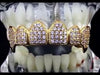 18K Gold Plated CZ Iced Flooded Out Top Fang Iced Flooded Out Grillz