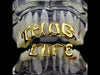 14K Gold Plated Thug Life Teeth Top & Bottom Grillz Set