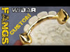 Real 14k Solid Gold Fangs Canine Vampire Custom Grillz Set