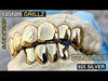 Gold Plated over 925 Sterling Silver Permanent Look Single Caps Custom Grillz