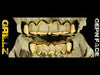 14k Gold Plated 4 Full Open Face Grillz Set