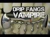 Silver Tone Drip Bottom Teeth Vampire Fangs Grillz