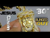 Thorn Jesus Gold Finish 30" Cuban Necklace Hip Hop Chain