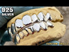 Real Solid 925 Sterling Silver Plain Custom Grillz