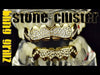 14K Gold Plated Iced Bling Cluster Teeth Grillz Set