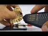 10K Gold Polynesian Engraved Custom Single Tooth Cap Grillz