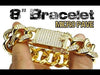 Gold Plated Cuban Bracelet 8" x 20MM