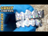 Silver Tone Premium CZ Iced Flooded Out Micro Pave Teeth Grillz Set