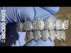 Silver Tone CZ Micro Pave Iced Teeth Grillz Set