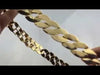 Huge Gold Finish Flat Cuban Link Chain 30" x 25MM Thick
