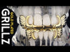 14K Gold Plated Notched Curved Grillz Set