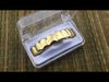 14K Gold Plated Eight Top Teeth Plain Grillz