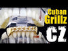 14K Gold Plated Iced CZ Cuban Link Bottom Teeth Grillz