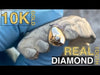Real Solid 10K Gold Diamond Single Tooth Cap Custom Grillz