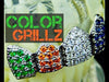 Silver Tone CZ Rainbow Multicolor Top Teeth Grillz
