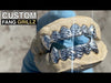 925 Sterling Silver Diamond Dust Diamond Cuts Vampire Fangs Custom Grillz
