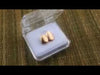 14K Rose Gold Plated Double Tooth Caps - Right Hand