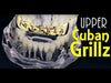 14K Gold Plated Cuban Link Plain Top Teeth Grillz
