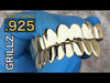 14K Gold Plated over 925 Silver Eight Bottom Teeth Grillz