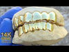 Real Solid 14K Gold Teeth Plain Custom Grillz