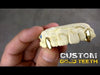 Gold Plated over 925 Sterling Silver Custom Canine Caps Teeth Grillz