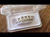 Silver Tone Six Open Face Hollow Teeth Grillz Set