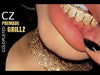 18K Gold Plated CZ Iced Flooded Out Bottom Teeth Grillz