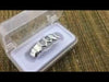 Silver Tone Two Open Face Bottom Teeth Grillz