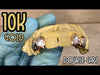 10K Gold Double Cap Two-Tone Diamond Dust Custom Grillz