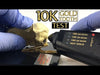 10K Gold or 14K Gold Vampire Fang Canine Teeth Custom Grillz